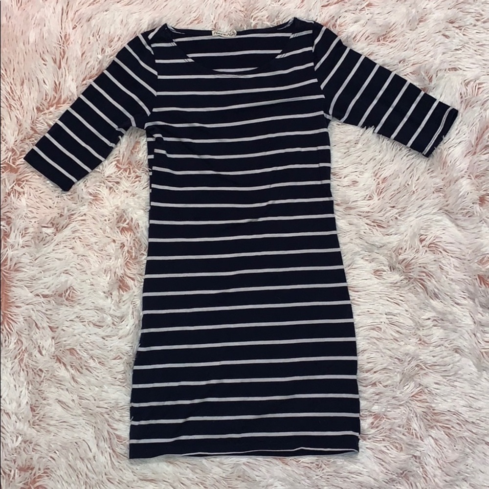 Tight fitting striped dress